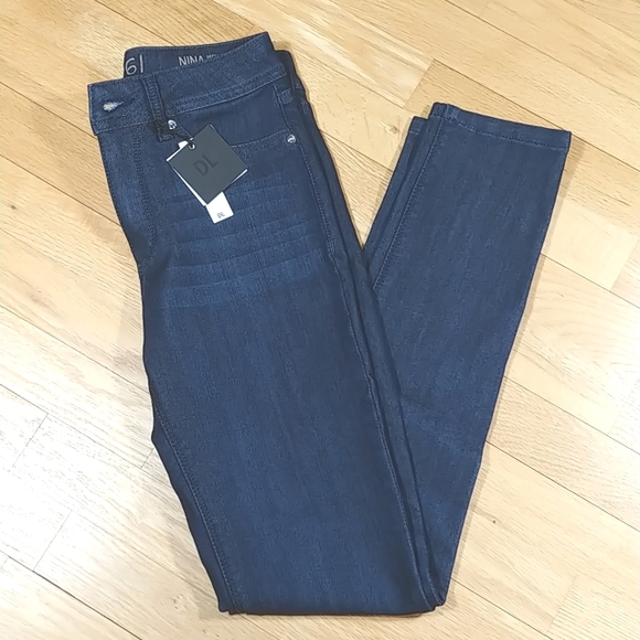 DL 1961 Nina high rise skinny jeans size 25 NWT - Picture 2 of 8